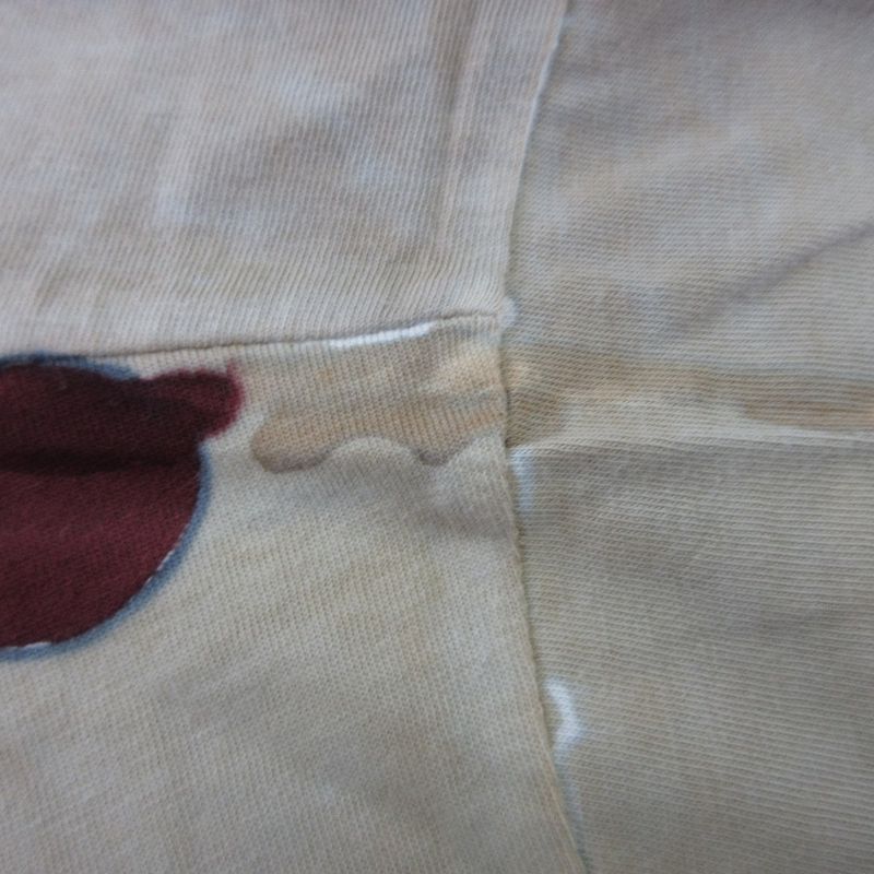 Prada Patchwork Garment Dye T-Shirt Size S Beige Women's Used