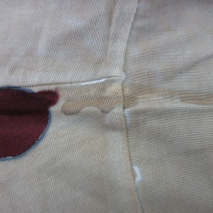 Prada Patchwork Garment Dye T-Shirt Size S Beige Women's Used