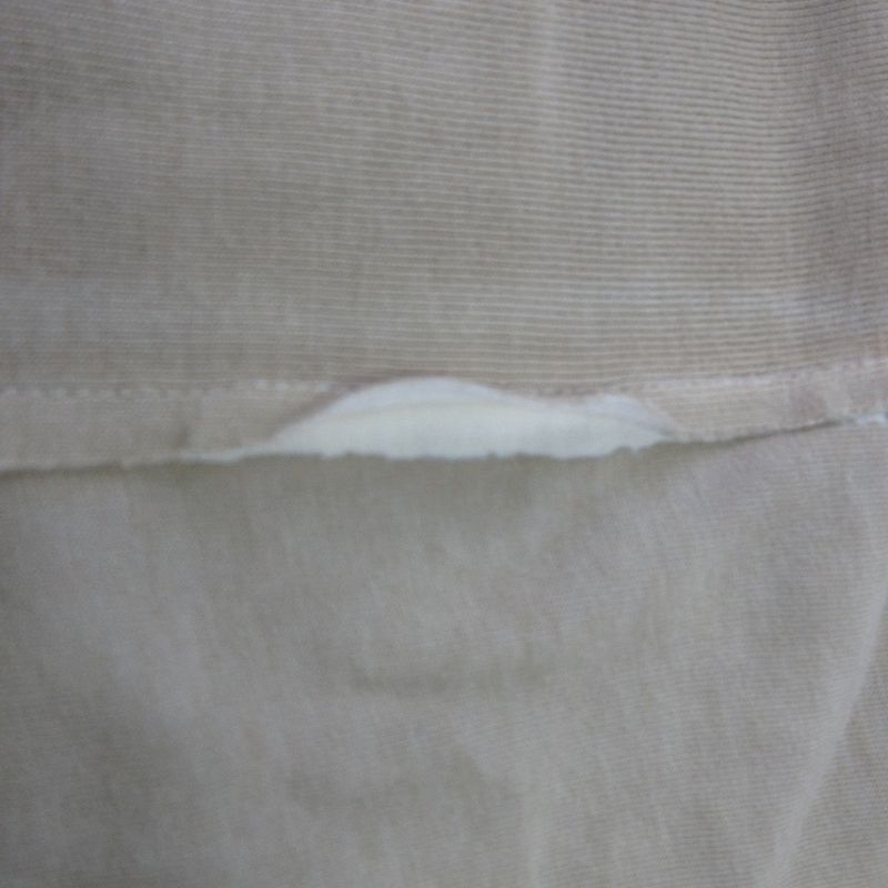 Prada Patchwork Garment Dye T-Shirt Size S Beige Women's Used