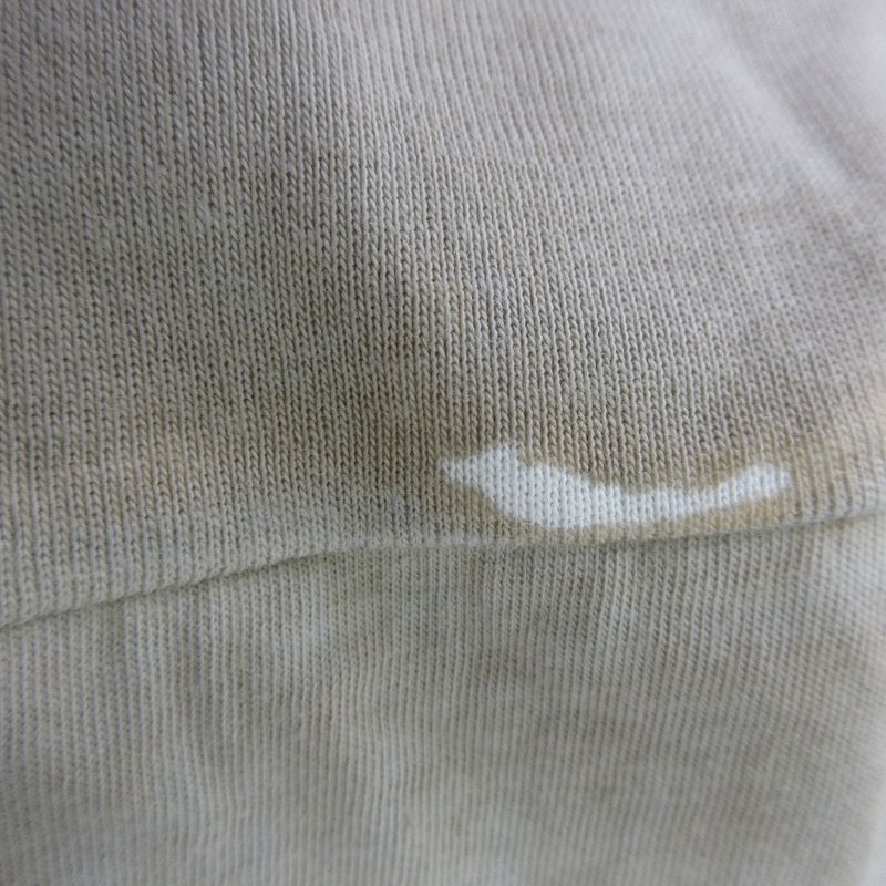 Prada Patchwork Garment Dye T-Shirt Size S Beige Women's Used