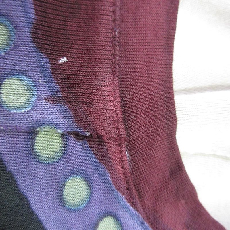 Prada Patchwork Garment Dye T-Shirt Size S Beige Women's Used