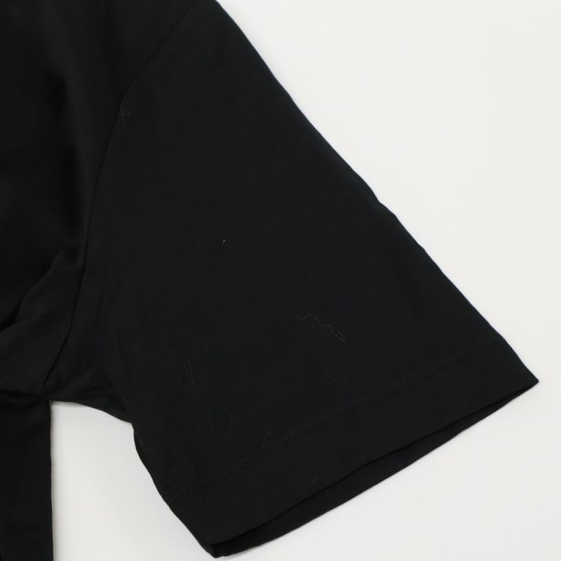 Prada Dna976 S221 Black Cotton Crew Neck Short Sleeve Cut And Sewn M