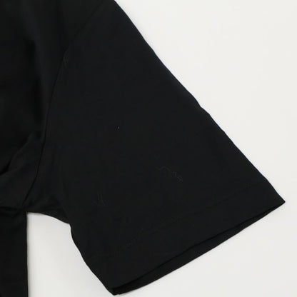 Prada Dna976 S221 Black Cotton Crew Neck Short Sleeve Cut And Sewn M