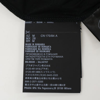 Prada Dna976 S221 Black Cotton Crew Neck Short Sleeve Cut And Sewn M