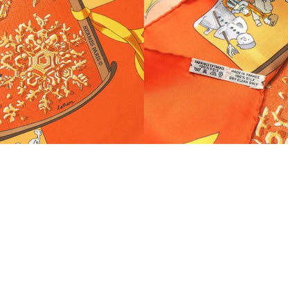 Hermes Neige Dantan Last Years Snow Scarf Carré 90 Total Silk Total Shawl