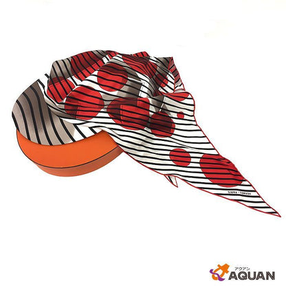 Unused Rare Hermes Scarf Cap Hat Scarf Silk Sun Discolor Measure Aq2730