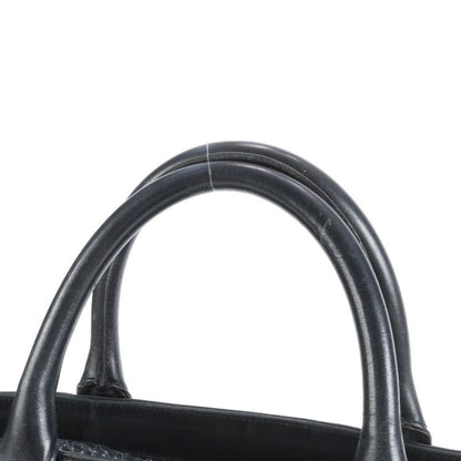 Gucci GG Canvas Sherry Line 002-1093 Leather Tote Bag Black A4 Men Ladies ERM