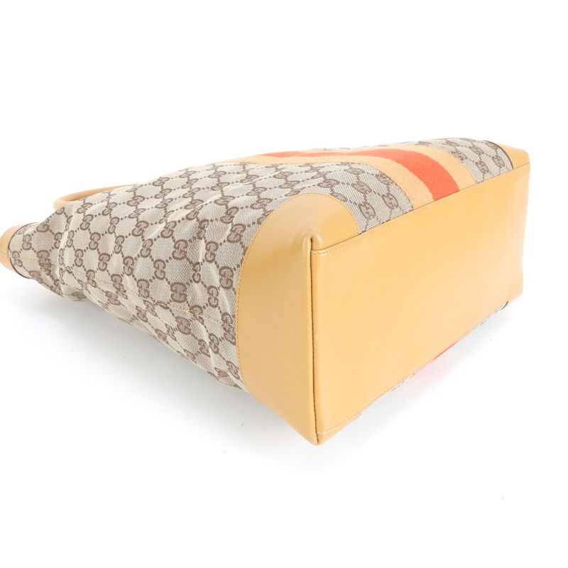 Gucci GG Canvas Sherry Line With Control Card 002-1093 Tote Bag A4 Men's