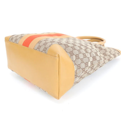 Gucci GG Canvas Sherry Line With Control Card 002-1093 Tote Bag A4 Men's