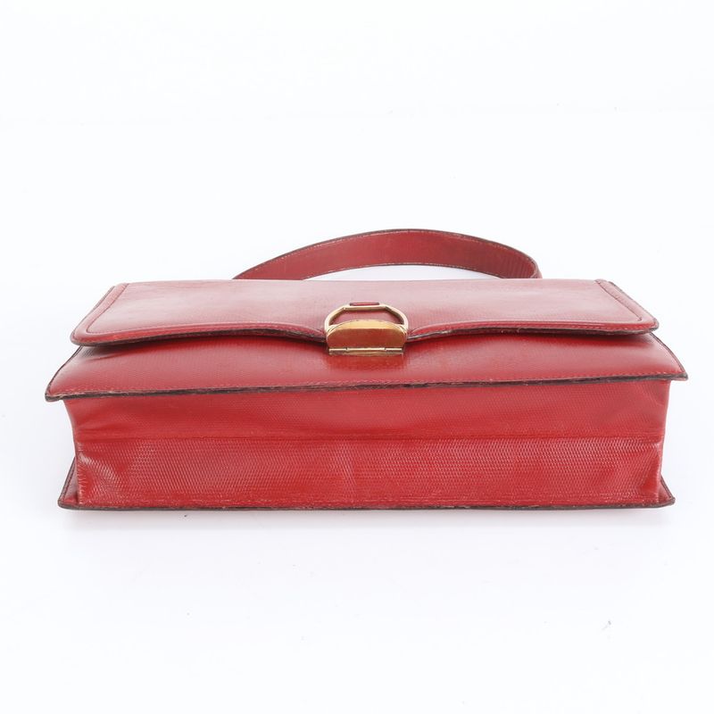 Vintage Hermes Leather Handbag Gold Hardware Top Handle Tote Genuine Leather