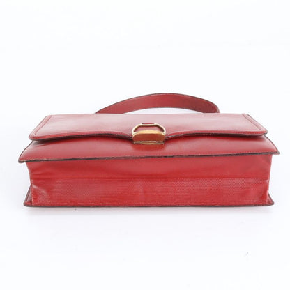 Vintage Hermes Leather Handbag Gold Hardware Top Handle Tote Genuine Leather