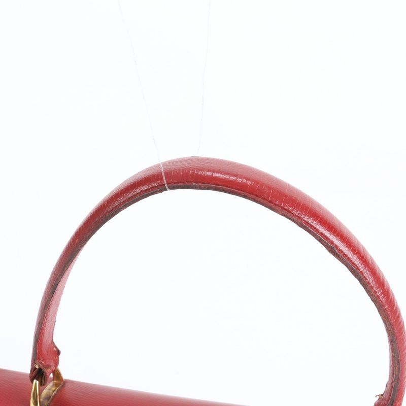 Vintage Hermes Leather Handbag Gold Hardware Top Handle Tote Genuine Leather