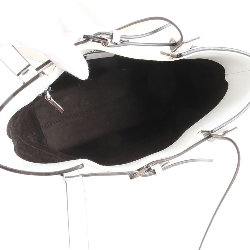 Gucci GG Canvas 107757 Leather Tote Bag Shoulder Hand Genuine Leather Women RRM