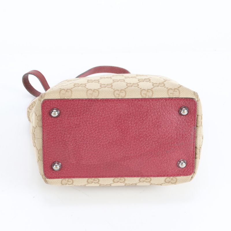 Gucci GG Canvas Eclipse 120840 Leather Tote Bag Shoulder Hand Women's RRM Da7-1