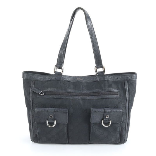 Gucci GG Canvas Abby 268639 Leather Tote Bag Shoulder Hand Genuine Leather A4