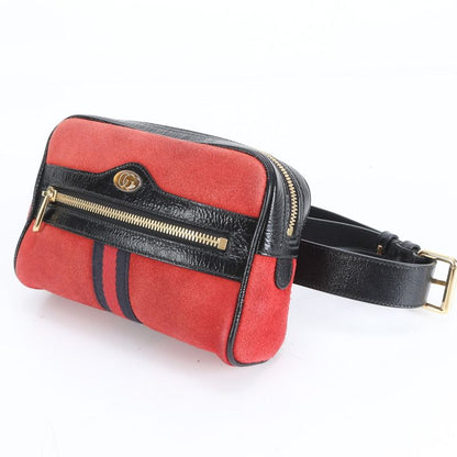 Gucci Sherry Line Ophidia 517076 Leather Waist Bag Waist Pouch Body Bag Men's