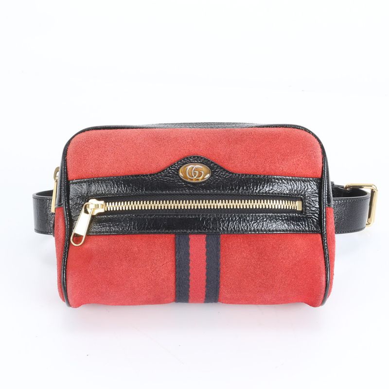 Gucci Sherry Line Ophidia 517076 Leather Waist Bag Waist Pouch Body Bag Men's