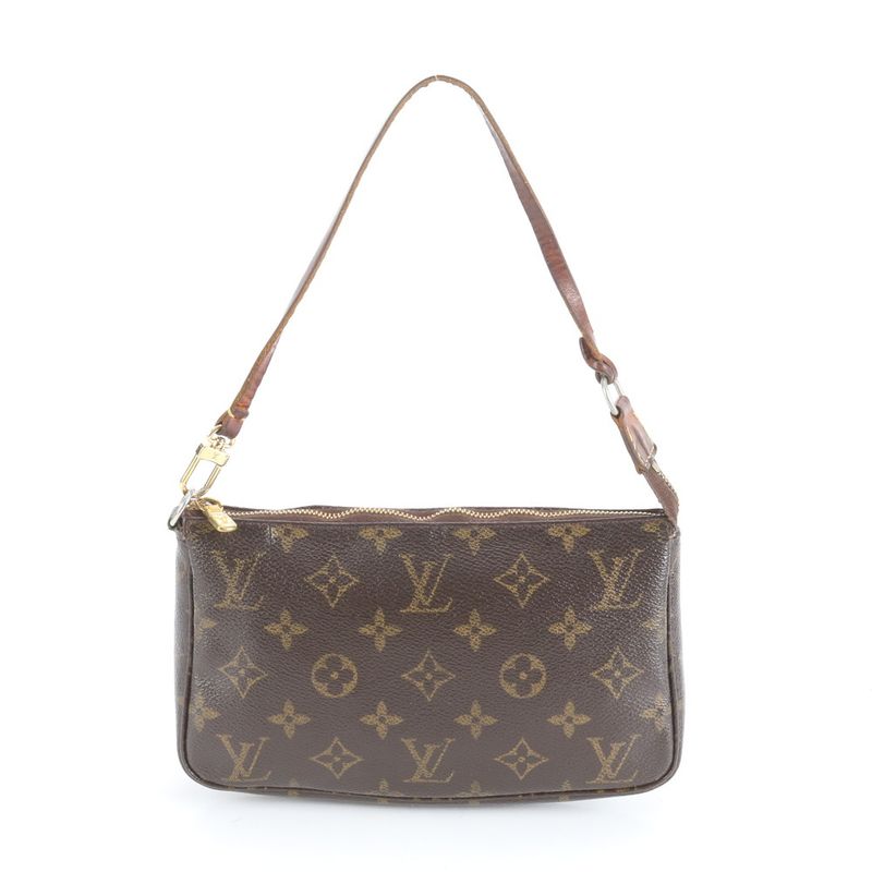 Louis Vuitton Monogram Pochette Accessoire M51980 Leather Shoulder Bag Shoulder
