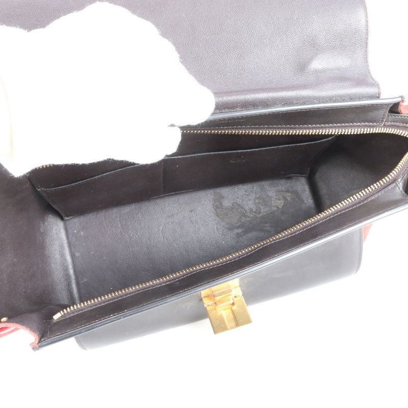 Celine Trapeze Small Leather 2WAY Shoulder Bag Shoulder Tote Hand Genuine