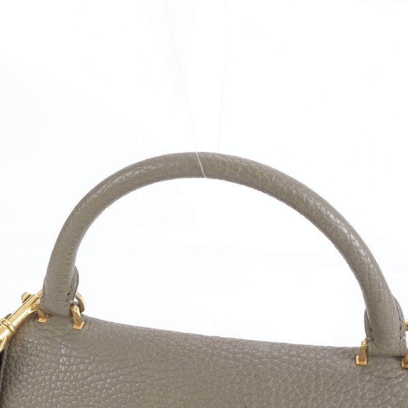 Celine Trapeze Small Leather 2WAY Shoulder Bag Shoulder Tote Hand Genuine