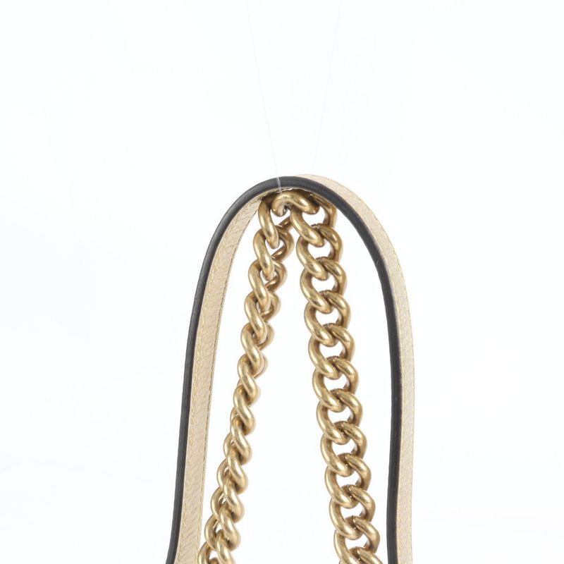 Gucci GG Marmont 446744 Leather 2WAY Chain Shoulder Bag Crossbody Hand Genuine