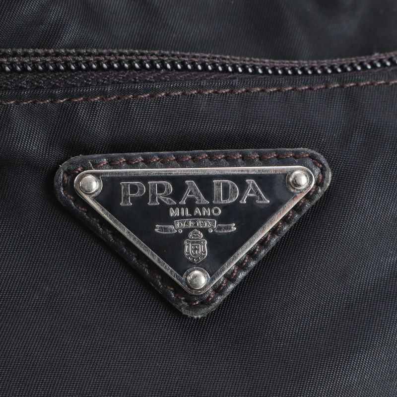Prada Tessuto Nylon Triangle Logo Shoulder Bag Crossbody Messenger Business