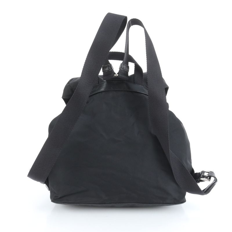 Prada Tessuto Nylon Triangle Logo Leather Backpack Sac Backpack Shoulder Bag