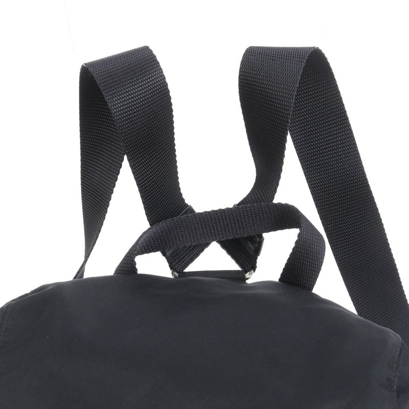 Prada Tessuto Nylon Triangle Logo Leather Backpack Sac Backpack Shoulder Bag