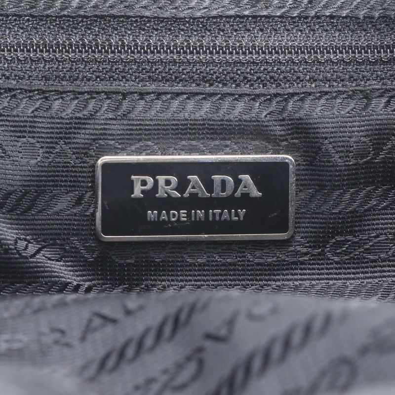 Prada Tessuto Nylon Triangle Logo Leather Backpack Sac Backpack Shoulder Bag