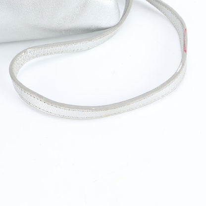 Celine Trio Leather Shoulder Bag Crossbody Hand Tote Silver Women ERM Da7-9