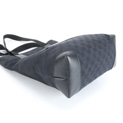 Gucci GG Canvas 019-0401 Leather Tote Bag Shoulder Business Commuter Black A4
