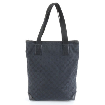 Gucci GG Canvas 019-0401 Leather Tote Bag Shoulder Business Commuter Black A4