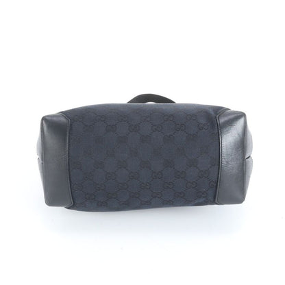 Gucci GG Canvas 019-0401 Leather Tote Bag Shoulder Business Commuter Black A4