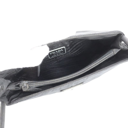 Prada Tessuto Nylon Triangle Logo Shoulder Bag Shoulder Tote Hand Black Women
