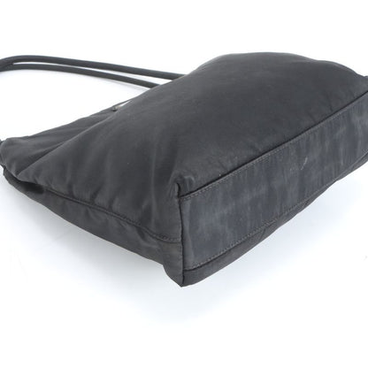 Prada Tessuto Nylon Triangle Logo Shoulder Bag Shoulder Tote Hand Black Women