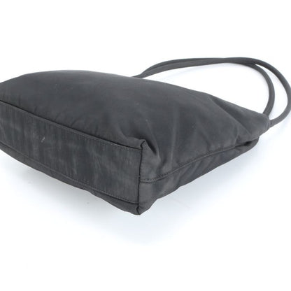 Prada Tessuto Nylon Triangle Logo Shoulder Bag Shoulder Tote Hand Black Women