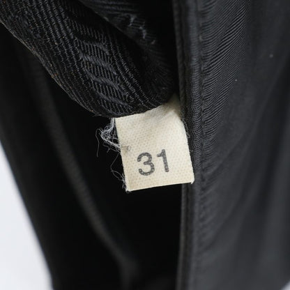 Prada Tessuto Nylon Triangle Logo Shoulder Bag Shoulder Tote Hand Black Women