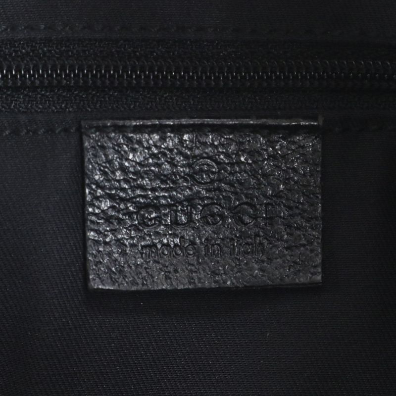 Gucci GG Canvas Eclipse 121023 Leather Tote Bag Shoulder Black Women ERM Da9-8