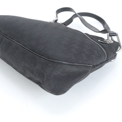 Gucci GG Canvas Eclipse 121023 Leather Tote Bag Shoulder Black Women ERM Da9-8