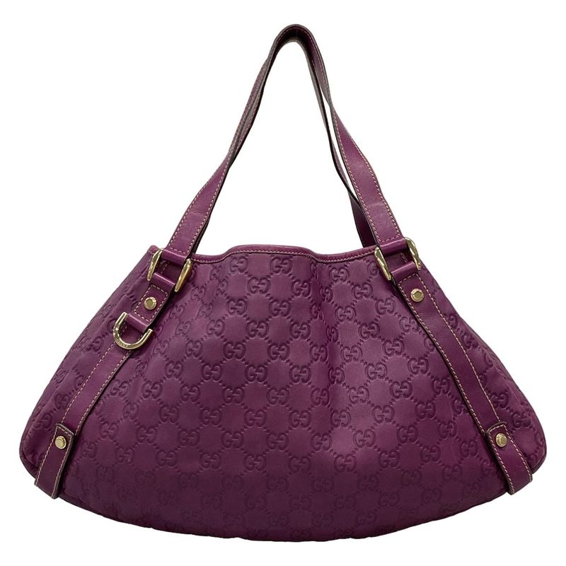 Gucci Tote Bag Abby Stripe Line 130736 Purple Leather