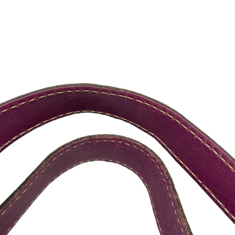 Gucci Tote Bag Abby Stripe Line 130736 Purple Leather