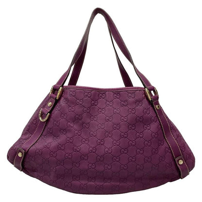Gucci Tote Bag Abby Stripe Line 130736 Purple Leather