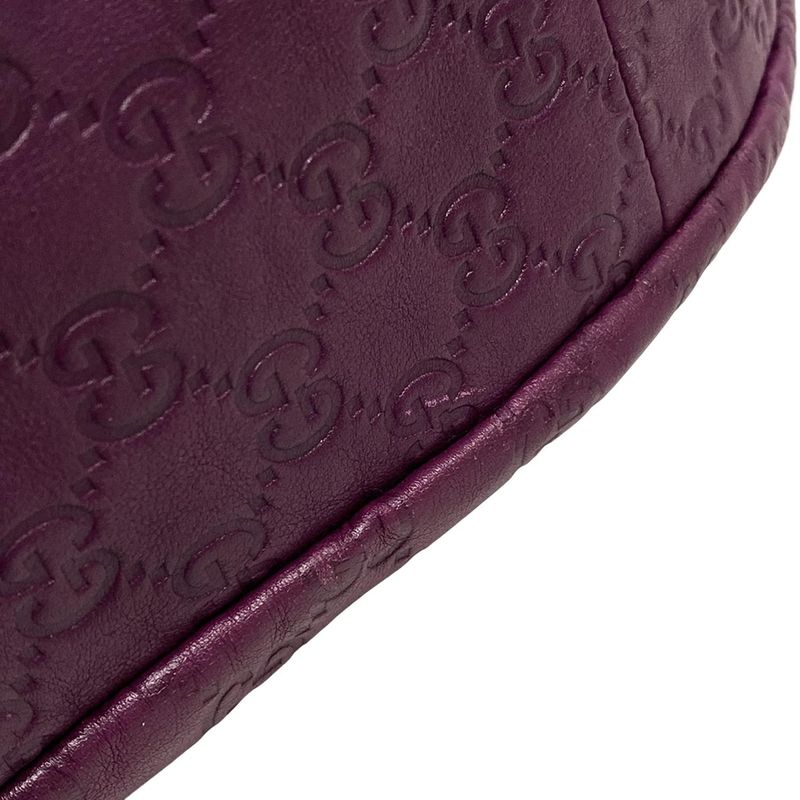 Gucci Tote Bag Abby Stripe Line 130736 Purple Leather