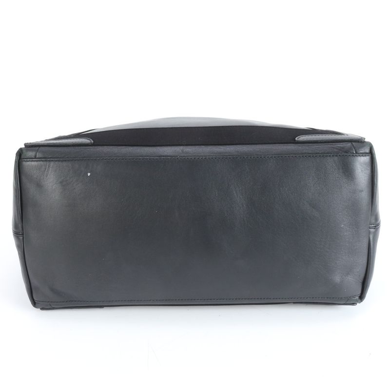 Balenciaga Navy Cabas Su Pouch Leather Tote Bag Shoulder Commuter Black A4 Men