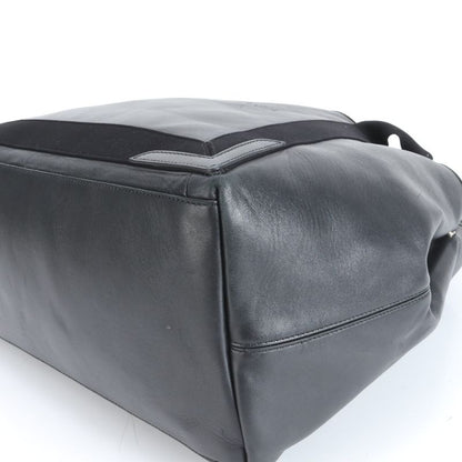 Balenciaga Navy Cabas Su Pouch Leather Tote Bag Shoulder Commuter Black A4 Men