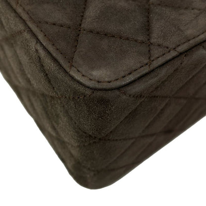 Chanel Vanity Bag Matelasse Dark Brown And Brown Plastic Chain