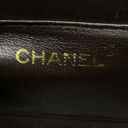 Chanel Vanity Bag Matelasse Dark Brown And Brown Plastic Chain