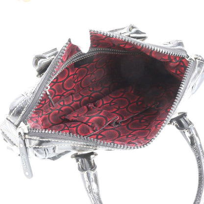 Gucci Interlocking G 181527 Leather Handbag Tote Black Women's RRM Da6-4