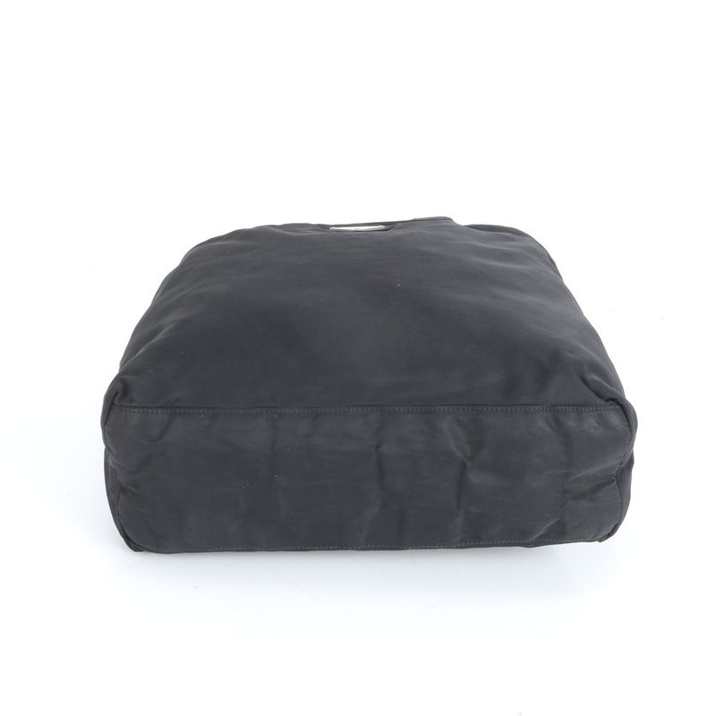 Prada Tessuto Nylon Triangle Logo Tote Bag Shoulder Black Women's RRM Da5-8