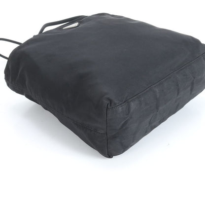 Prada Tessuto Nylon Triangle Logo Tote Bag Shoulder Black Women's RRM Da5-8